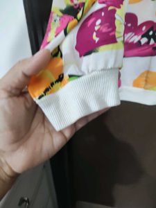 Butterfly Print Bomber Jacket