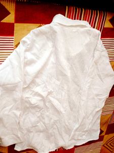 White Long Sleeve Button-Up