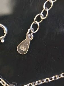 Blue Rubi Pure Silver Necklace