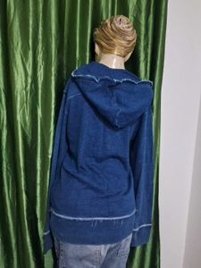 Gap Blue Knit Hoodie