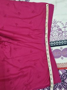 Magenta Cotton Chicken Plazzo