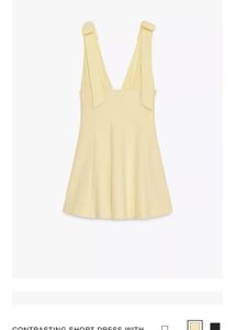 Zara Yellow Mini Dress
