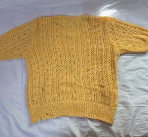 Yellow Knit Top