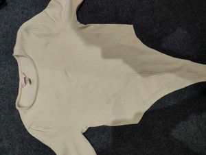Cream Bodysuit - Casual Style