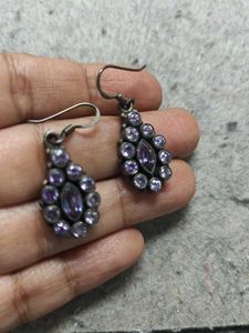 925 silver amethyst Stone Earrings