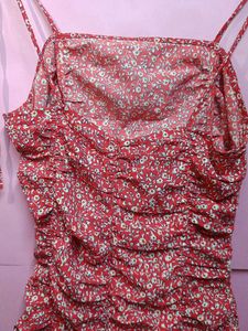 Floral Ruched Mini Dress