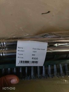 2in1 Floor Scrub Brush with Long Adjustable Handle