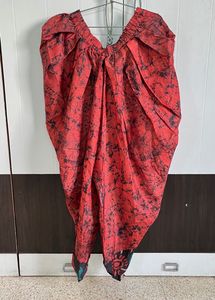 Crop Top With Dhoti And Shrug