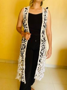 Crochet Long Shrug