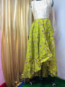 Unique Green Patterned Dress