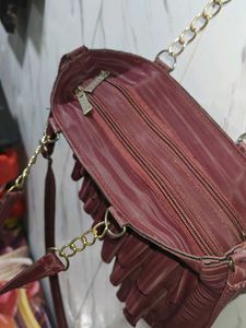 Maroon Handbag