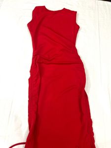 Red bodycon dress