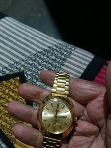 hmt Kanchan Automatic 21Jewels Golden Wrist Watch
