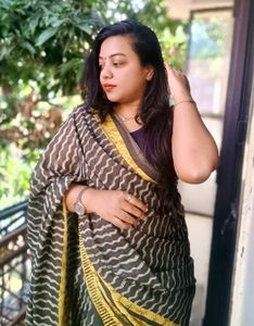 Elegant Striped Saree