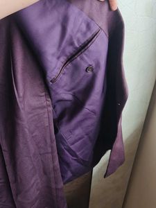 Mauve Blazer Suit With Tie
