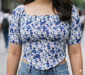 Floral Crop Top( 32 to 34 bust)