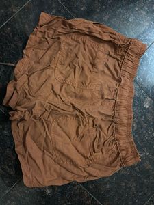 Brown Casual Shorts