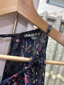 Floral Cold-Shoulder Top with Tie-Neck Detail