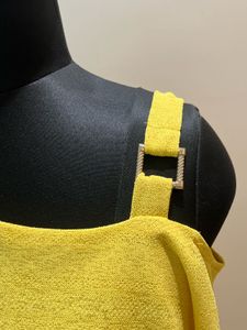 Yellow Asymmetric Layered Top