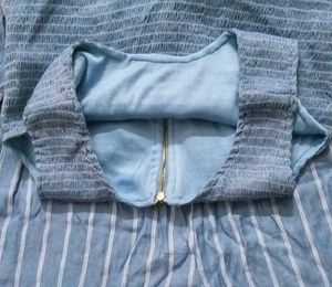 Striped Jumpsuit With Jacket