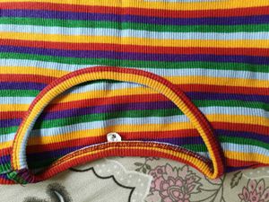 Rainbow Striped Tee