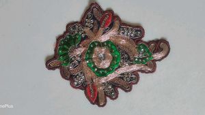 Patch Work With Laceborder And Also Handwork Saree