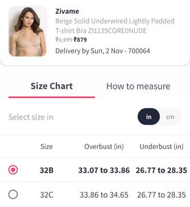 Zivame Beige Solid Underwired T-shirt Bra 🍞