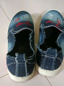 Denim Slip-On Sneakers