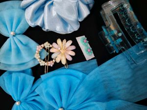 Blue Hair Accessory Bundle