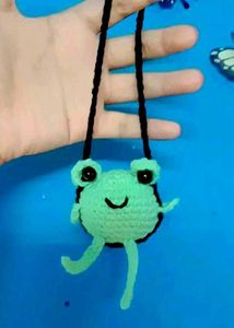 Cute Crochet Hanging Frog