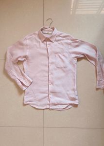 Uniqlo Light Pink linen shirt