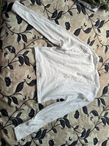 White Long Sleeve Top