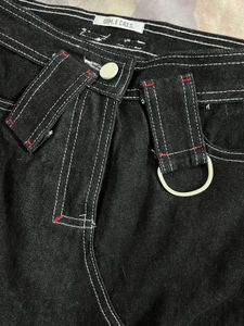 Black Denim Skirt