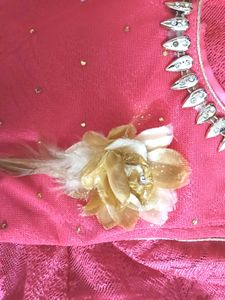 Girls' Pink Embellished Party Dress