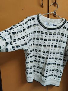 Vintage Patterned Sweater || Made in USA || BILL B