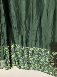 satin green new kurta