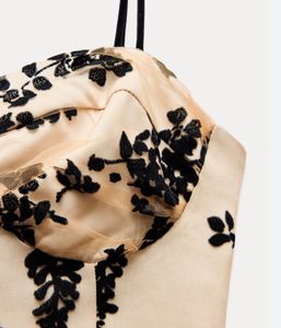 Zara Burn Out Combination Top