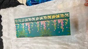 Desi Traditional Peacock Print Suitcase Box
