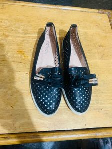 Corsica Black Flats - Size 7