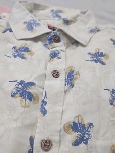 Floral Print Short Sleeve Shirt