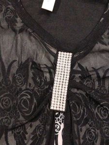Black &amp; White Floral Top