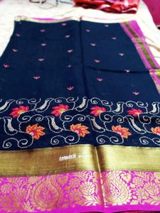 Handloom Silk Saree Ke Sath New Free Sare