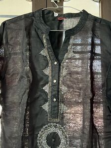 Men’s Black Ethnic Kurta