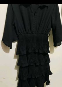 Tiered Black Dress