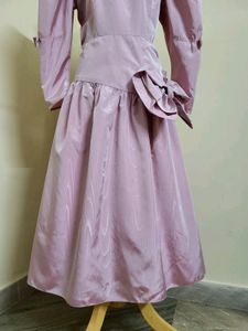 Vintage Pink Satin Dress