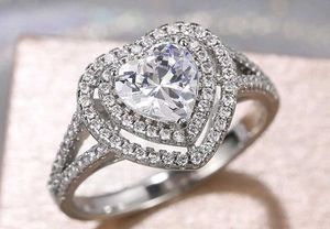 Real 925 Silver Heart Ring