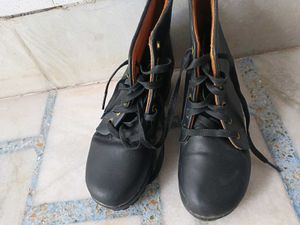 Black High Ankle Shoes 👟