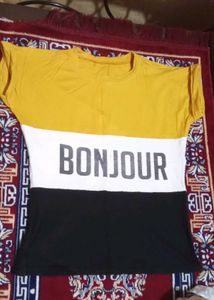 Bonjour Color Block Tee
