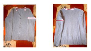 Vintage Blue V-Neck Cardigan✨❇️🍥