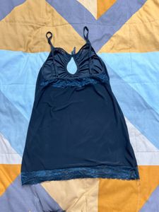 Satin Black Sexy Nightdress